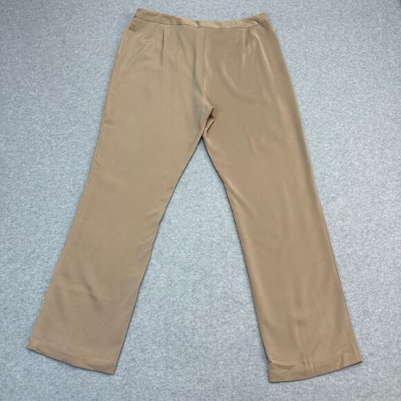 Sag Harbor Dress Pants Womens 16 Light Tan Stretch Straight High Rise Officewear - Picture 3 of 9